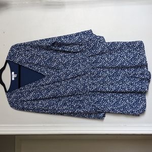 Arizona jean co. blue and white floral romper size XXL